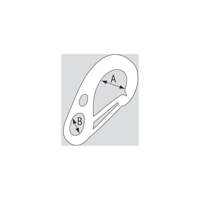 Mousqueton Aluminium Anodisé Mini D KONG 80 Mm - Porte-clés, Accessoire Sport, Escalade, Trekking