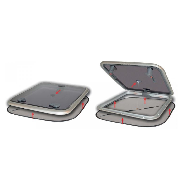 Moustiquaire De Hublot Lalizas - 3 Tailles (max 540x540mm à 750x750mm) - Anti-Insectes
