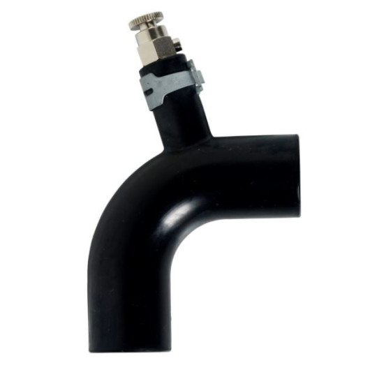Coude caoutchouc 90° ø 22 mm avec purge ALDE - chauffage à eau camping-car & bateau
