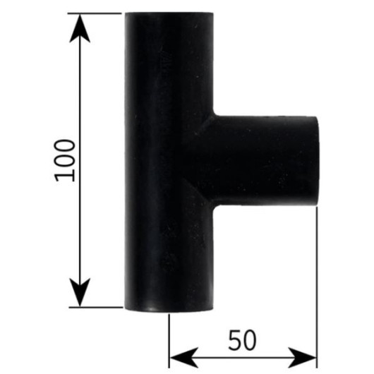 Raccord caoutchouc en T ø 22 mm ALDE - chauffage à eau camping-car & bateau