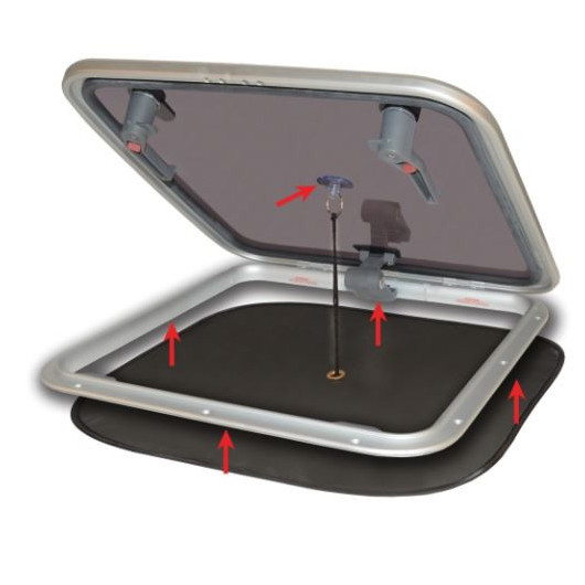 Moustiquaire hublot WATERLINE -Accessoire pour panneau de pont
