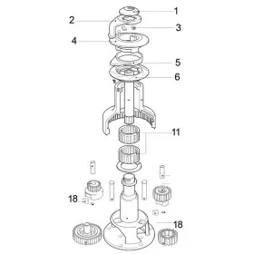 Pièce détachée winch rechange spare équipement bateau.