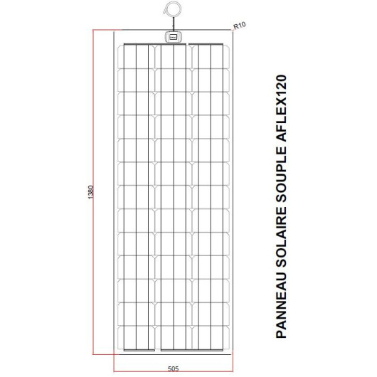 EM Kit panneau solaire Flexible 120W - régulateur VICTRON Bluesolar MPPT 75/10