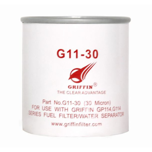 Cartouche gasoil 30 µ Spin-On GRIFFIN - Filtre carburant de remplacement bateau