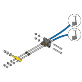 Kit double poste régime moteur VETUS - Commande moteur bateau
