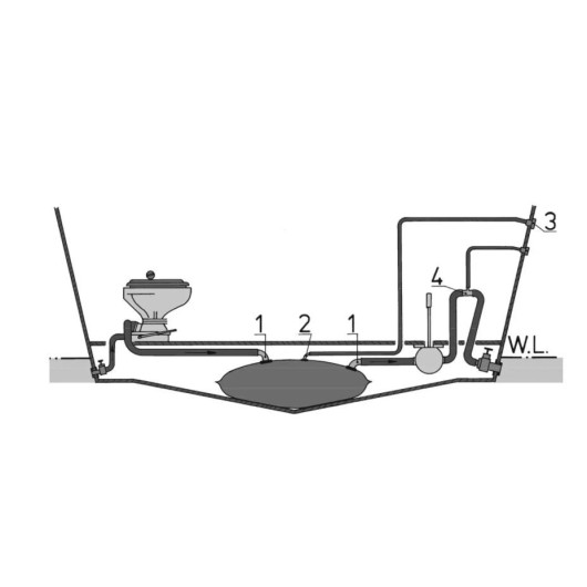 Réservoir souple eaux noires 3 couches 55 à 160 L VETUS - WC sanitaires en bateau
