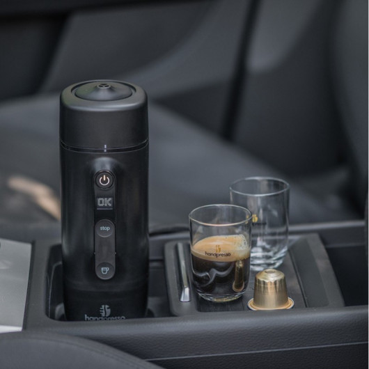 Auto Capsule HANDPRESSO - machine à café 12-24V pour camping-car, van & bateau.