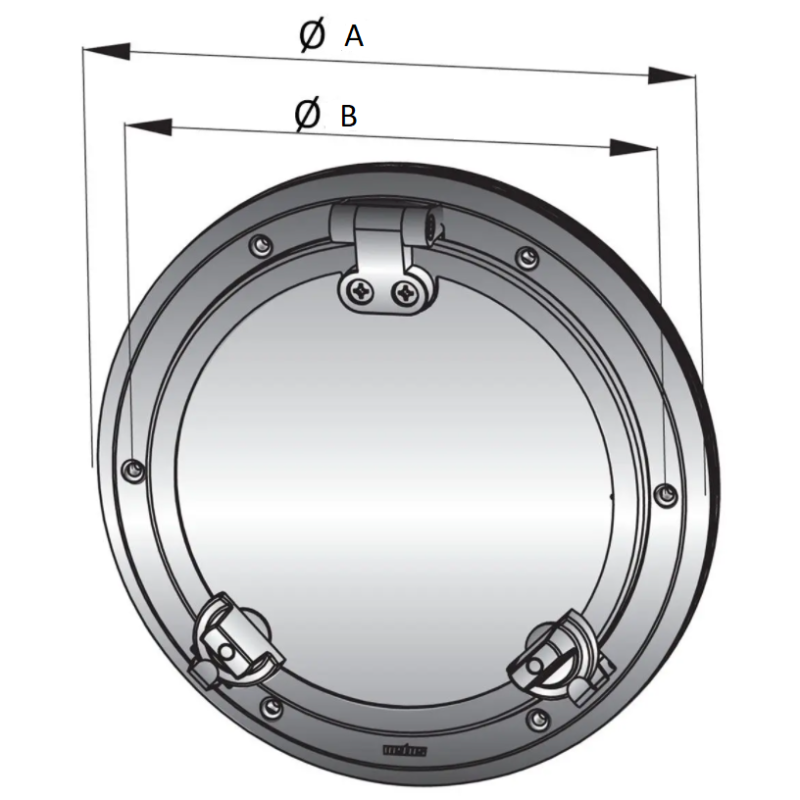 Hublot inox rond PWS VETUS Hublot & panneau de pont bateau H2R — free download