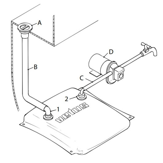 VETUS Réservoir souple 3 couches 55 à 220 L - L'eau à bord en bateau