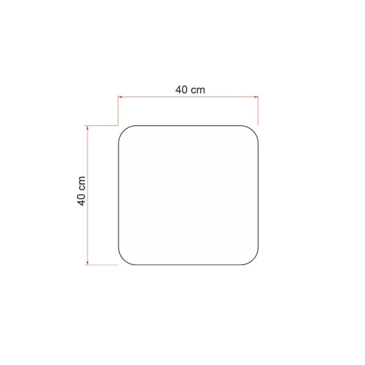 Thermo Vent 40 Fiamma | rideau isolant pour lanterneau de toit de camping-car et van aménagé - dimensions