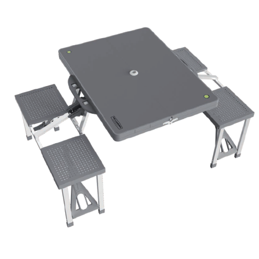 Table pique-nique MC CAMPING - Table de camping 4 places sièges intégrés