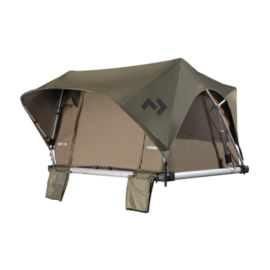 TRT120E Tente de toit Green DOMETIC - tente de toit électrique pour barres de toit en fourgon.