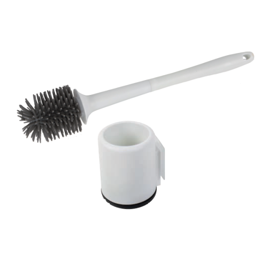 Brosse à WC en silicone CAMP4 - brosse toilettes pour WC cassettes en camping-car.