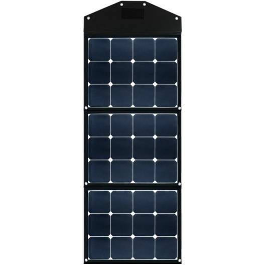 EM Panneau solaire pliable EM-140 W pour bateau, fourgon ou camping-car et batterie lithium.