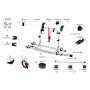 Pièces détachées Carry-Bike FORD Custom FIAMMA - pièces de rechange pour porte-vélos de fourgon Ford Custom.