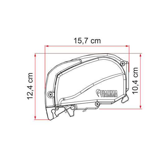 F80 L 500 FIAMMA - store de toit de 5m pour camping-car.