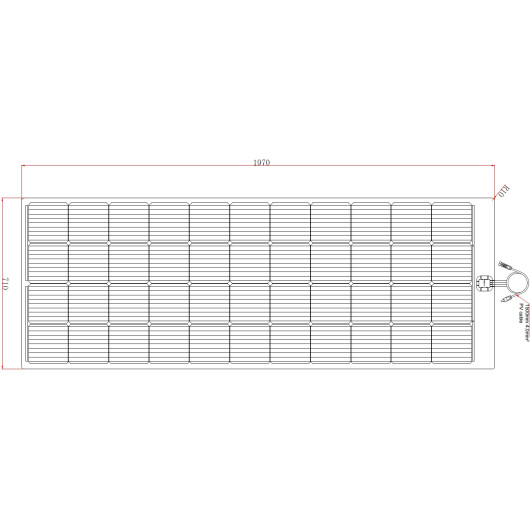 EM Panneau solaire souple PERC Flex 280 W