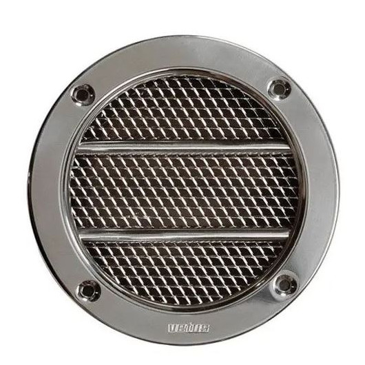 Grille inox avec manchon ø 104 mm (66cm²) VETUS - Aération en bateau