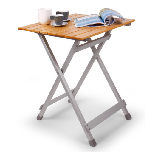 Table 50 x 50 cm HT - table camping-car compacte et pliante pour 2.