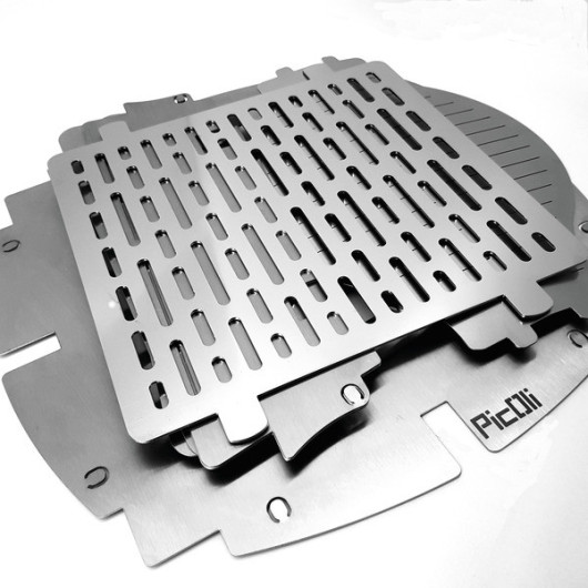 Barbecue pliable PICOLI - barbecue portable pliable pour le camping.