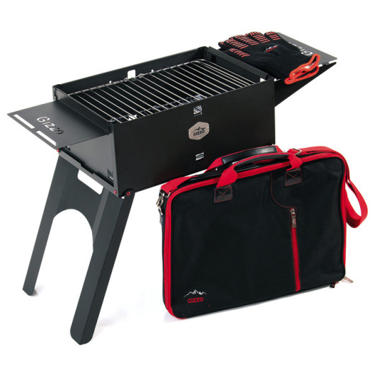 Barbecue grill complet GIZZO - barbecue au charbon pour le camping.