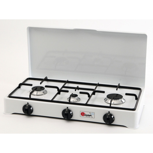 Réchaud 3 feux PARKER - réchaud gaz pour camping-car & bateau.