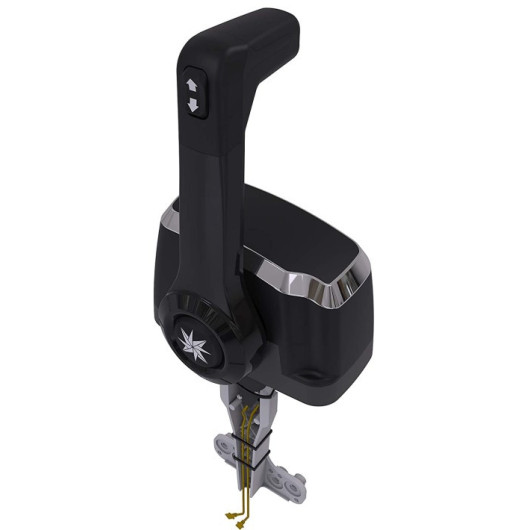 Boitier de cammande a câble pour moteur bateau DOMETIC Boitier Xtrems Chromé CHX81