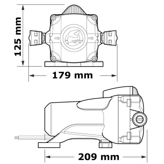 Pompe à eau automatique débit variable WHALE Watermaster 11,5 L/min bateau & van
