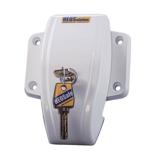 Fermeture Heosafe - dispositif à clé pour fourgon Ducato - blanc