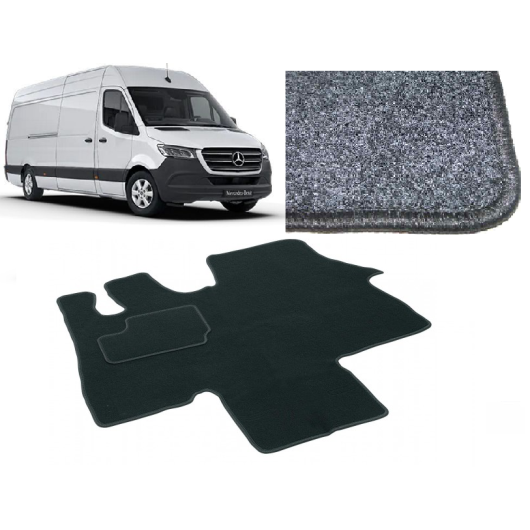 Tapis de cabine Plus Sprinter depuis 2018 CARBEST - tapis de cabine pour fourgon aménagé Sprinter.