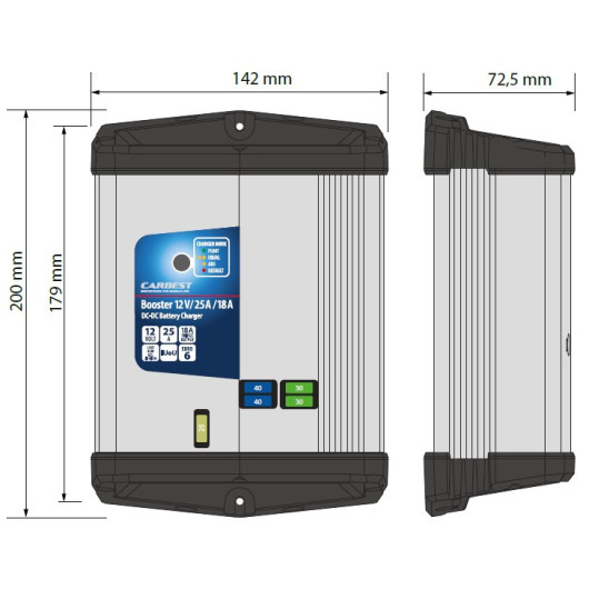 CARBEST DC-DC Booster 40 A