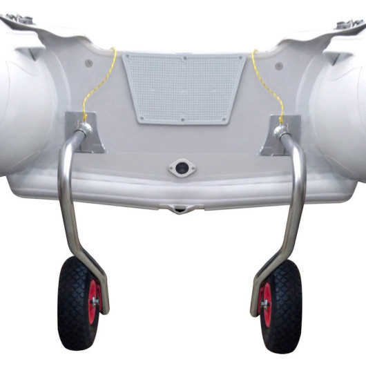 Kit roue pour annexe fond gonflable TREM - paire de roue arrière pour annexe de bateau