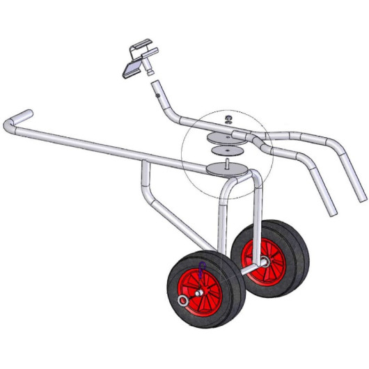 TREM chariot avant plateau tournant pour pneumatique
