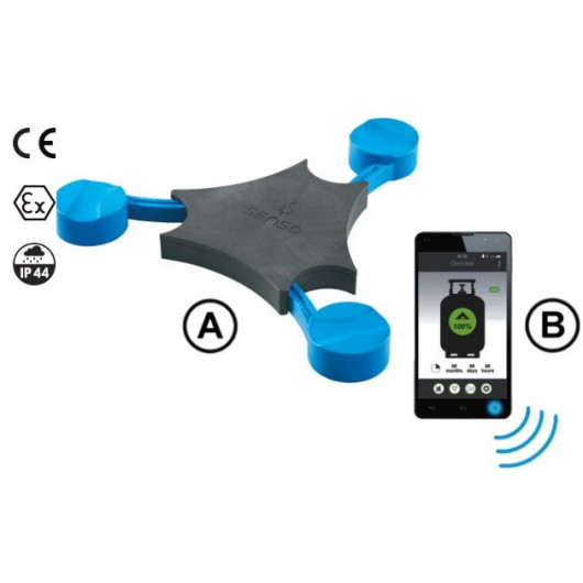 Senso4s Basic GOK - jauge à niveau bouteille de gaz universelle Bluetooth