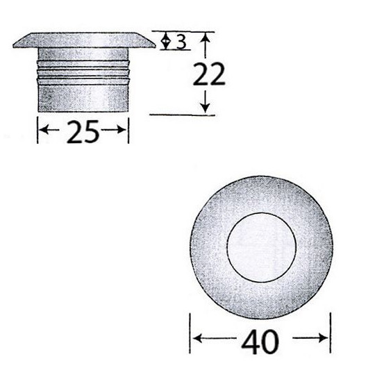 Spot LED encastrable Osculati | éclairage de courtoisie en inox IP67 pont bateau