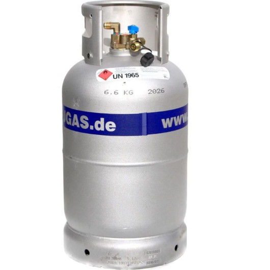 ALUGAS bouteille de gaz rechargeable GPL Travel Mate 13 kg pour camping-car