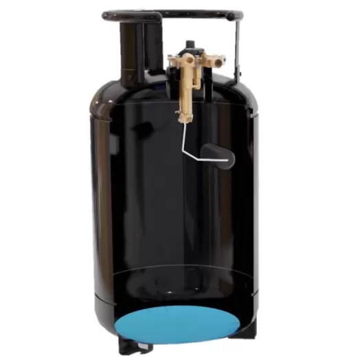 CAMPKO bouteille GPL rechargeable 15 L pour camping-car et van aménagé : schéma système de sécurité de remplissage.