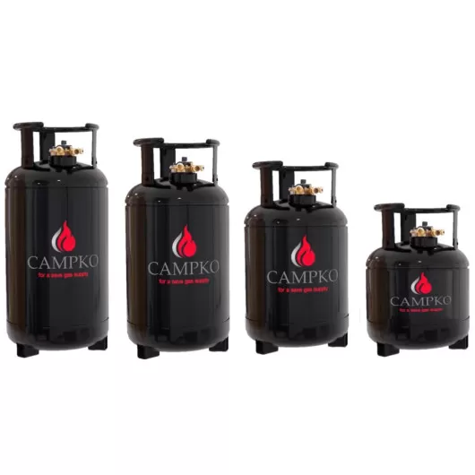 CAMPKO bouteille GPL rechargeable 7,5 kg pour camping-car et van aménagé.