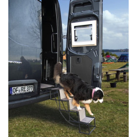 Rampe pliable pour chien CAMP4 - escalier accès camping-car et fourgon aménagé