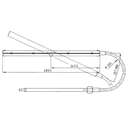 ULTRAFLEX Câble de direction T86