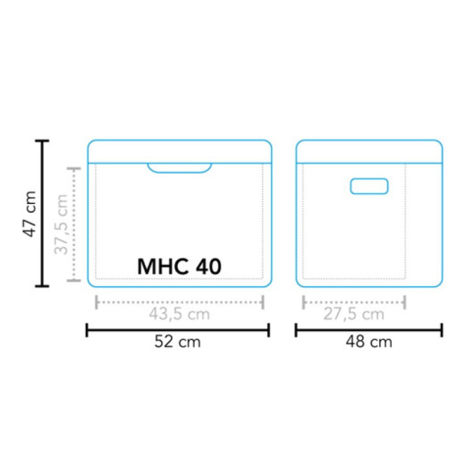 Cool box hybrid MHC-40 AC/DC MESTIC - glacière à compresseur 12/230V bateau et camping