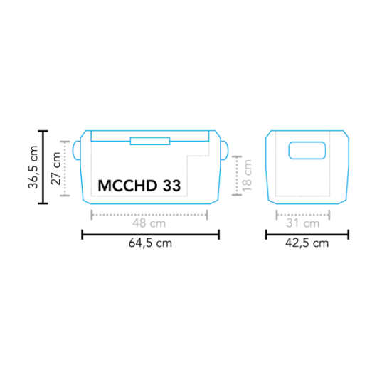 Cool Box MCCHD-33 AC/DC MESTIC - glacière portable 12V à compresseur 31 L
