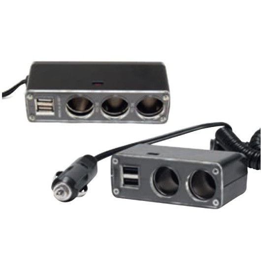 Multiprise allume-cigare - USB CARBEST - prises 12 V pour bateau, van & camping-car