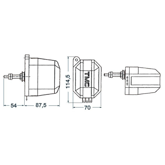 Kit essuie-glace compact 12V pour bateau par TMC.