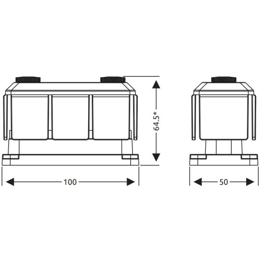 Bornier Busbar de puissance 600A 3xM8 - connexion électrique pour bateau et van aménagé