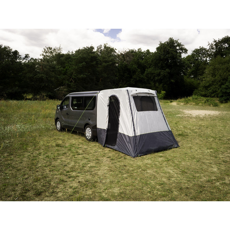 Auvent Porte Arrière Camping-Car & Van Aménagé – Bâche Protection Solaire Imperméable Anti-Vent, Compatible Fourgon & Camionnette, Idéal Pique-Nique & Camping