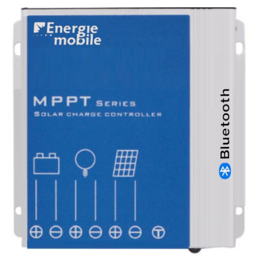 ENERGIE MOBILE Kit panneau solaire 100W pour bateay et camping-car avec régulateur MPPT.