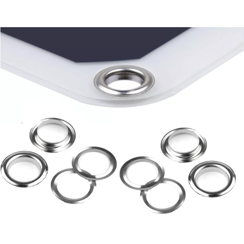 6 Plaques à Œillets Inox 304 – 65x40x26 Mm, Épaisseur 2,5 Mm – Fixation Murale, Bateau, Voile D'Ombrage