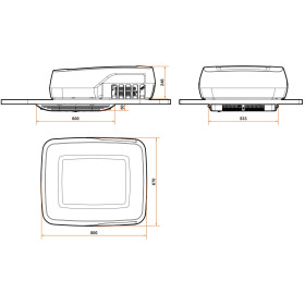 Plein-Aircon 12V OFF - climatiseur de toit 12V pour van & fourgon aménagé - 1200 W