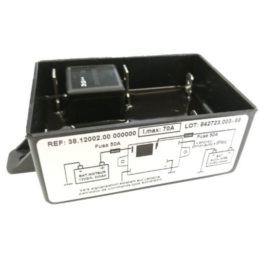 Coupleur séparateur 70A entrée +APC Scheiber | coupleur auto de batterie 12V pour van et camping-car
